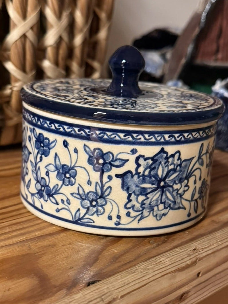 Blauwe Ronde Pot