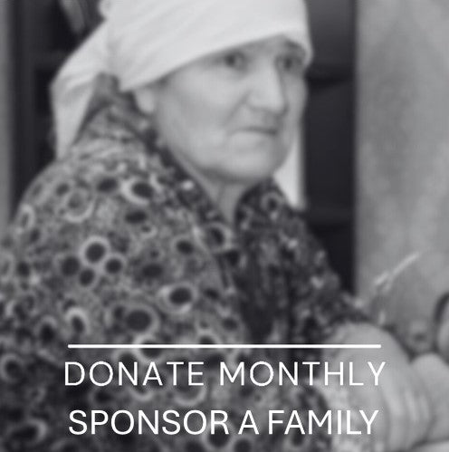 MAANDELIJKSE DONATIE / SPONSOR EEN GEZIN